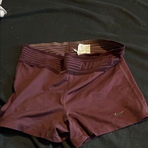 Nike Women's Maroon Athletic Shorts